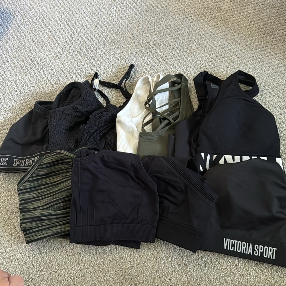 VS, Aerie, and Nike Set of 10 Sport Bras & 1 Bralette